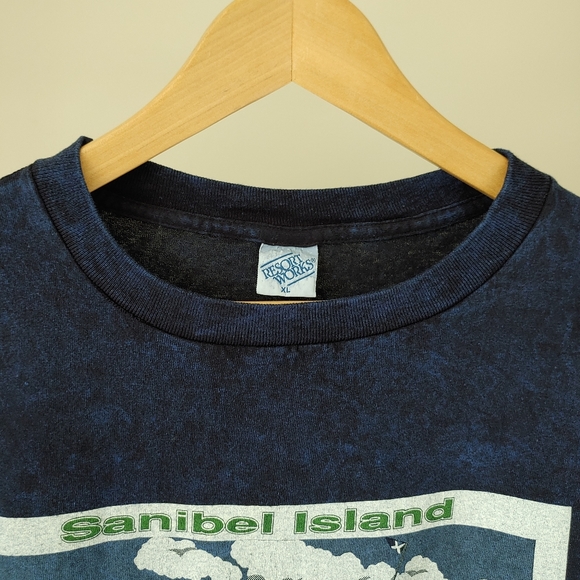 Vintage 90's Sanibel Island T-Shirt Tee Size XL Single Stitch Made in USA - Picture 7 of 14